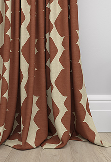 Construct, Burnt Orange - Made to Measure Curtains